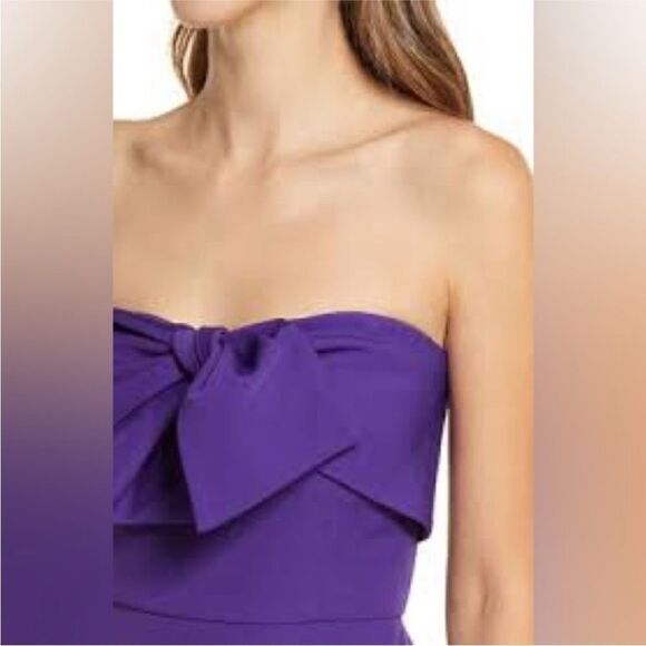 SAM EDELMAN NWT Bow Strapless Sheath Cocktail
Minidress In Purple Size 6 - Picture 4 of 10